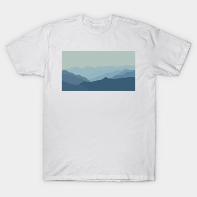 Blue Mountains T-Shirt by TheLouisa